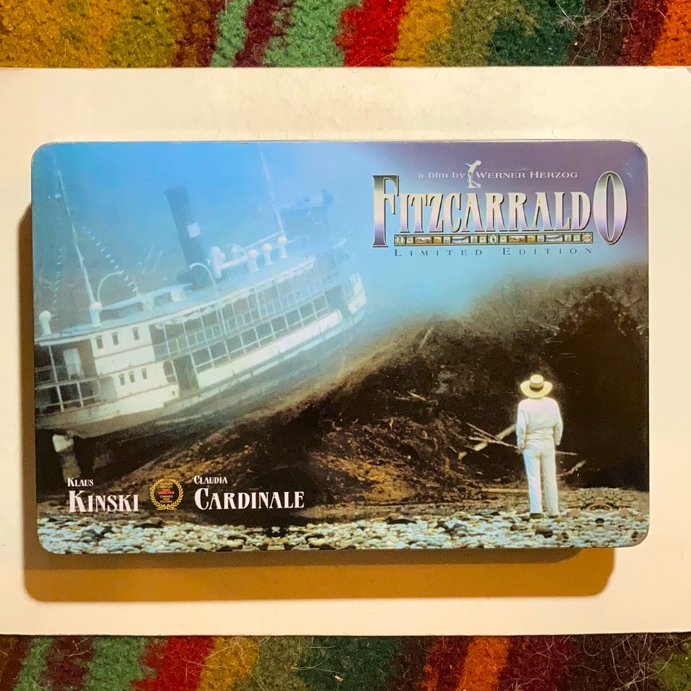 Fitzcarraldo Limited Edition boxed set VHS tape and booklet.